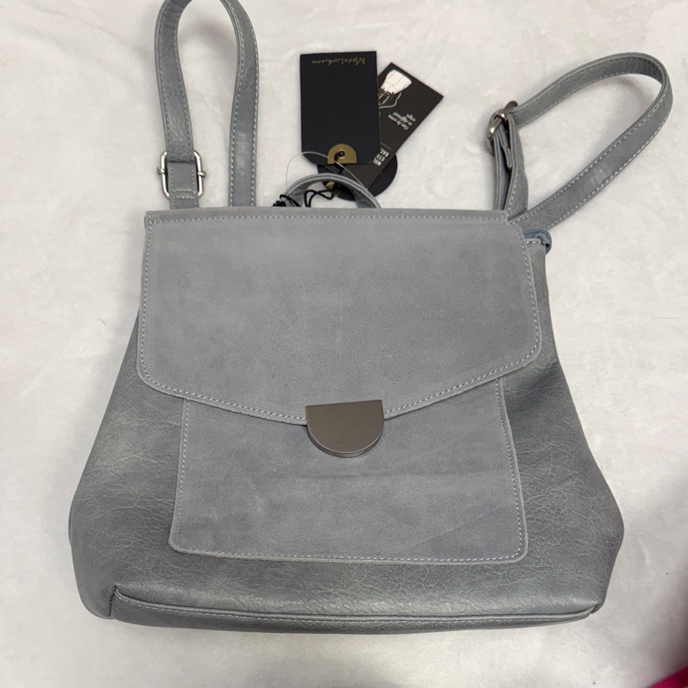 Moda Luxe Stylish Gray Backpack
